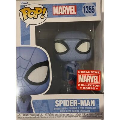 POP ! Funko Marvel Collector Corps Exclusive Spider-Man Blue Spider-Man #1355 avec étui en acrylique - Publicité POP ! Funko Marvel Collector Corps Exclusive Spider-Man Blue Spider-Man #1355 avec étui en acrylique - Publicité