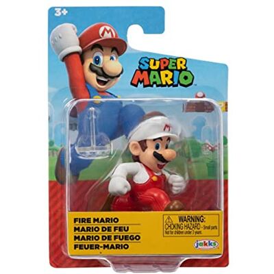 Jakks Pacific World of Nintendo Super Mario Figurine articulée 6.3cm Personnage Fire Running Mario - Publicité Jakks Pacific World of Nintendo Super Mario Figurine articulée 6.3cm Personnage Fire Running Mario - Publicité