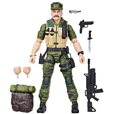 G.I. JOE Classified Series #148, Leatherneck, Figurine de Collection de 15,2 cm avec 8 Accessoires - Publicité G.I. JOE Classified Series #148, Leatherneck, Figurine de Collection de 15,2 cm avec 8 Accessoires - Publicité