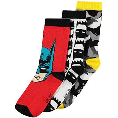 BATMAN Logo Unisexe Chaussettes Multicolore DC Comics Fan-Merch Films Super Héros, multicolore, 42 - Publicité BATMAN Logo Unisexe Chaussettes Multicolore DC Comics Fan-Merch Films Super Héros, multicolore, 42 - Publicité