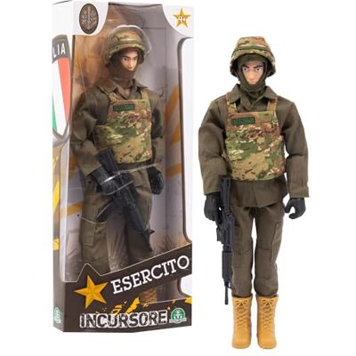 Giochi Preziosi Armée Italienne, Action Hero Incurseur, Hauteur 30 cm, 30 Points d'articulation, Uniforme détaillé, Soldat Jouet armée Italienne, 4 modèles de Collection - Publicité Giochi Preziosi Armée Italienne, Action Hero Incurseur, Hauteur 30 cm, 30 Points d'articulation, Uniforme détaillé, Soldat Jouet armée Italienne, 4 modèles de Collection - Publicité