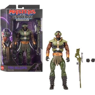 Masters of the Universe Maîtres de l'Univers Chronioques Figurine articulé Tri-Klops 2026 Maîtres de l'Univers 16,5 cm, méchant à 3 yeux, 30 points d’articulation, fidèle au film, Kojo Attah, JKJ24 - Publicité Masters of the Universe Maîtres de l'Univers Chronioques Figurine articulé Tri-Klops 2026 Maîtres de l'Univers 16,5 cm, méchant à 3 yeux, 30 points d’articulation, fidèle au film, Kojo Attah, JKJ24 - Publicité