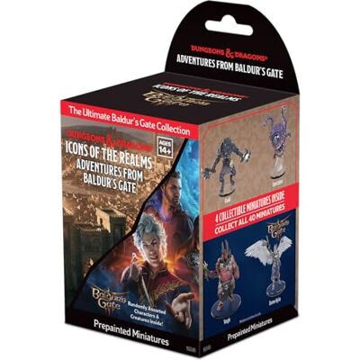 WizKids D&D Icons of the Realms : Adventures from Baldur's Gate Booster unique Figurines Donjons et Dragons Pré-peint Boîte aveugle - Publicité WizKids D&D Icons of the Realms : Adventures from Baldur's Gate Booster unique Figurines Donjons et Dragons Pré-peint Boîte aveugle - Publicité
