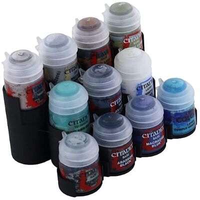 Feldherr Présentoir à Peinture Compatible avec 11 Pots de Peinture Citadel (12 ML / 18 ML / 24 ML) - Publicité Feldherr Présentoir à Peinture Compatible avec 11 Pots de Peinture Citadel (12 ML / 18 ML / 24 ML) - Publicité