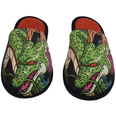 CYP BRANDS CYPBRANDS Dragon Ball-Chaussons Ouverts, Design Shenron, Doux, Taille 38/39, Multicolore, Produit Officiel, Mixte - Publicité CYP BRANDS CYPBRANDS Dragon Ball-Chaussons Ouverts, Design Shenron, Doux, Taille 38/39, Multicolore, Produit Officiel, Mixte - Publicité