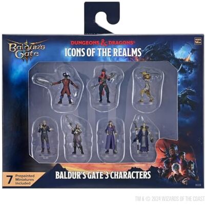 WizKids D&D Icons of The Realms : Baldur's Gate 3 – Coffret de Personnages Personnages de BG3 - Publicité WizKids D&D Icons of The Realms : Baldur's Gate 3 – Coffret de Personnages Personnages de BG3 - Publicité
