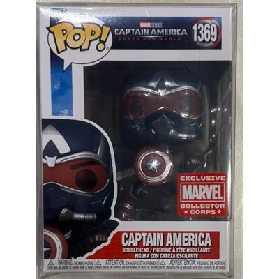 POP Funko Marvel Collector Corps 85th Anniversary ExclusiveCaptain America Brave New World Captain America #1369 avec étui en acrylique - Publicité POP Funko Marvel Collector Corps 85th Anniversary ExclusiveCaptain America Brave New World Captain America #1369 avec étui en acrylique - Publicité