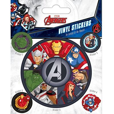 Pyramid Marvel Avengers Autocollants en vinyle pour gadget - Publicité Pyramid Marvel Avengers Autocollants en vinyle pour gadget - Publicité