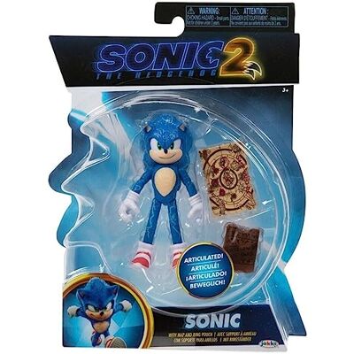 Sonic The Hedgehog 2 Figurine articulée The Movie 10,2 cm (Sonic Série 2) Bleu - Publicité Sonic The Hedgehog 2 Figurine articulée The Movie 10,2 cm (Sonic Série 2) Bleu - Publicité