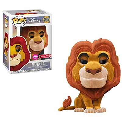 POP ! Disney Mufasa Vinyl Figure 495 Flocked Exclusive - Publicité POP ! Disney Mufasa Vinyl Figure 495 Flocked Exclusive - Publicité