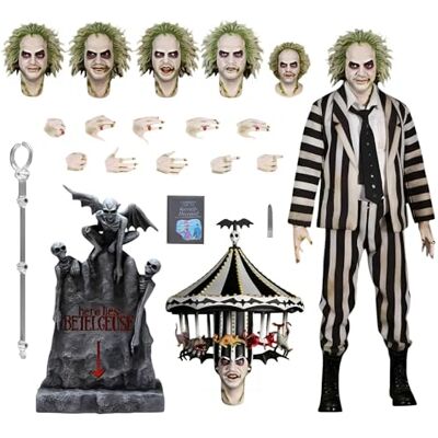 Mezco Toyz One:12 Collective Beetle Juice (1988) Beetle Juice Deluxe Edition Figurine de collection à l'échelle 1/12 - Publicité Mezco Toyz One:12 Collective Beetle Juice (1988) Beetle Juice Deluxe Edition Figurine de collection à l'échelle 1/12 - Publicité