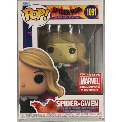 POP Spider-Man Across The Spider-Verse Marvel Collector Corps Exclusive Spider-Gwen #1091 avec étui en acrylique gratuit - Publicité POP Spider-Man Across The Spider-Verse Marvel Collector Corps Exclusive Spider-Gwen #1091 avec étui en acrylique gratuit - Publicité