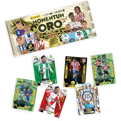 Panini Paquet Momentum Or Adrenalyn XL La Liga 2025 2026 Cartes Adrenalyn 2025 2026 Cartes de Football Exclusives Paquet Or avec 21 Cartes - Publicité Panini Paquet Momentum Or Adrenalyn XL La Liga 2025 2026 Cartes Adrenalyn 2025 2026 Cartes de Football Exclusives Paquet Or avec 21 Cartes - Publicité