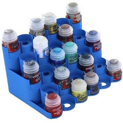 Feldherr Présentoir à Peinture Compatible avec 28 Pots de Peinture Citadel (12 ML / 18 ML / 24 ML) - Publicité Feldherr Présentoir à Peinture Compatible avec 28 Pots de Peinture Citadel (12 ML / 18 ML / 24 ML) - Publicité