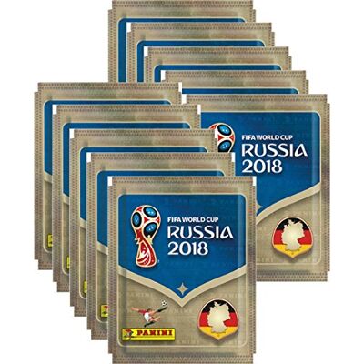 Panini WM Russia 2018 Lot de 10 sachets de Stickers - Publicité Panini WM Russia 2018 Lot de 10 sachets de Stickers - Publicité
