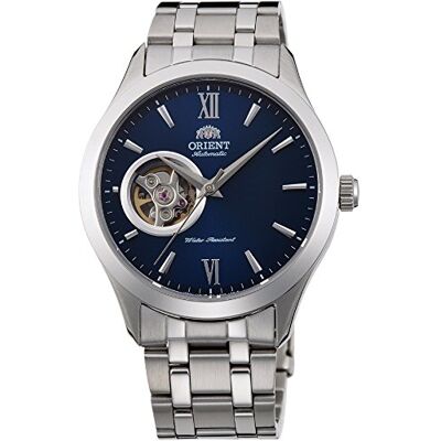 Orient Open Heart Men's Automatic Manual Winding Mechanical Classic Steel Band Skeleton Dial Wrist Watch - Publicité Orient Open Heart Men's Automatic Manual Winding Mechanical Classic Steel Band Skeleton Dial Wrist Watch - Publicité