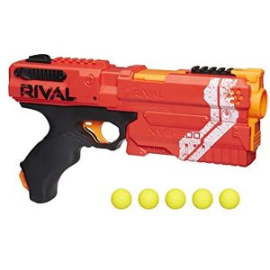 Nerf Rival Kronos XVIII-500 Blaster Pistolet à Charge par Culasse, 5 balles Rival, Action à Ressort, Vitesse 27 m/Seconde Rouge - Publicité Nerf Rival Kronos XVIII-500 Blaster Pistolet à Charge par Culasse, 5 balles Rival, Action à Ressort, Vitesse 27 m/Seconde Rouge - Publicité