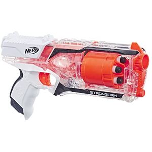 Nerf Elite Strongarm Blanc et Orange et Flechettes Elite Officielles Exclusivité Amazon - Publicité Nerf Elite Strongarm Blanc et Orange et Flechettes Elite Officielles Exclusivité Amazon - Publicité