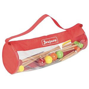 Jeujura 8603- Jeux de Société-Jeu de Croquet en Bois 4 Joueurs Sac de Transport, Norme - Publicité Jeujura 8603- Jeux de Société-Jeu de Croquet en Bois 4 Joueurs Sac de Transport, Norme - Publicité