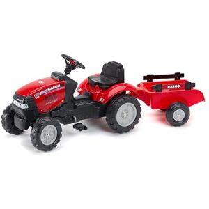 Falk Tracteur à pédales Case IH avec remorque Dès 2 ans Fabriqué en France volant directionnel avec klaxon 961B - Publicité Falk Tracteur à pédales Case IH avec remorque Dès 2 ans Fabriqué en France volant directionnel avec klaxon 961B - Publicité
