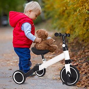 HUOLE Draisienne Enfants Vélo Bébé sans Pédales de 10-36 Mois, Jouet d'Equitation Trotteur Bebe Mini Bike Cadeau Anniversaire Noel Jusqu'à 25 kg, Antivol de Direction-Deux -in-Un (Blanc) - Publicité HUOLE Draisienne Enfants Vélo Bébé sans Pédales de 10-36 Mois, Jouet d'Equitation Trotteur Bebe Mini Bike Cadeau Anniversaire Noel Jusqu'à 25 kg, Antivol de Direction-Deux -in-Un (Blanc) - Publicité