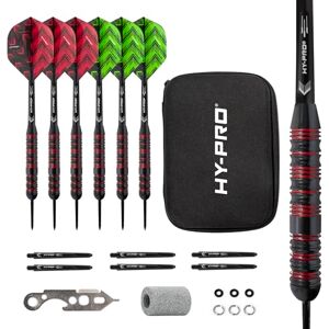 Ensemble de Fléchettes Hy-Pro - 22g Pointe en Acier, 6 Tiges en Aluminium et Plastique - Publicité Ensemble de Fléchettes Hy-Pro - 22g Pointe en Acier, 6 Tiges en Aluminium et Plastique - Publicité
