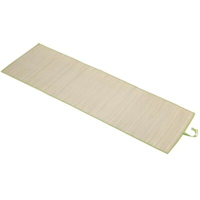 Idena 50127 Tapis de Plage en Raphia avec Bordure en Tissu Vert, Tapis de Bain env. 60 x 180 cm, Enroulable, comme Support à la Plage, à la Piscine en Plein air, au Jardin et en Vacances - Publicité Idena 50127 Tapis de Plage en Raphia avec Bordure en Tissu Vert, Tapis de Bain env. 60 x 180 cm, Enroulable, comme Support à la Plage, à la Piscine en Plein air, au Jardin et en Vacances - Publicité