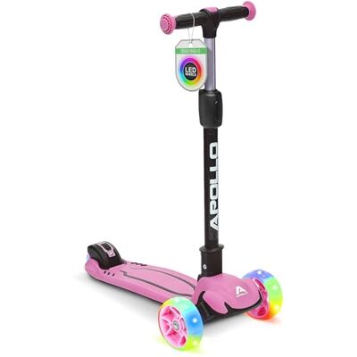 Apollo Trottinette Enfant Pliable KidsPro 4 – Trottinette Enfants 3 Roues Réglable en Hauteur Trottinette Enfant 3 Ans et Plus Trottinette Enfant Pliable Roues à LED – pour Filles et Garçons - Publicité Apollo Trottinette Enfant Pliable KidsPro 4 – Trottinette Enfants 3 Roues Réglable en Hauteur Trottinette Enfant 3 Ans et Plus Trottinette Enfant Pliable Roues à LED – pour Filles et Garçons - Publicité