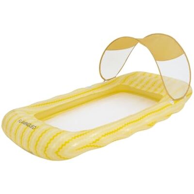Flamingueo Bouee Piscine Matelas Piscine Taille Extra Large Base en Grille Auvent Amovible à Plusieurs Positions Jaune - Publicité Flamingueo Bouee Piscine Matelas Piscine Taille Extra Large Base en Grille Auvent Amovible à Plusieurs Positions Jaune - Publicité