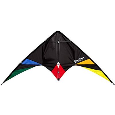 Wolkenstürmer Skydart Cerf-Volant avec Armature en Fibre de Verre Noir – Kit pour débutants et confirmés - Publicité Wolkenstürmer Skydart Cerf-Volant avec Armature en Fibre de Verre Noir – Kit pour débutants et confirmés - Publicité