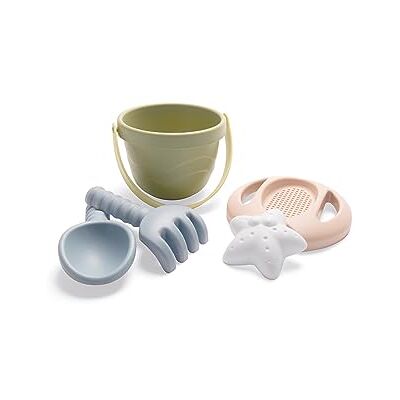 Dantoy Série Tiny Lot de 5 seaux Jeu de sable en bioplastique respectueux de l'environnement À partir de 10 mois - Publicité Dantoy Série Tiny Lot de 5 seaux Jeu de sable en bioplastique respectueux de l'environnement À partir de 10 mois - Publicité