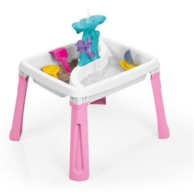 DOLU Table à Sable et à Eau 3 en 1 Jouet de créativité pour Enfants à partir de 24 Mois Jouets de Jardin Plateau d'activités Table de Jeu à Eau Bac à Sable Rose/Blanc - Publicité DOLU Table à Sable et à Eau 3 en 1 Jouet de créativité pour Enfants à partir de 24 Mois Jouets de Jardin Plateau d'activités Table de Jeu à Eau Bac à Sable Rose/Blanc - Publicité