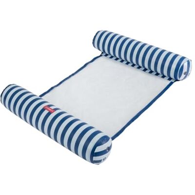 Flamingueo Bouee Piscine Tapis Flottant PVC Résistant Grille en Nylon Bleu Marine - Publicité Flamingueo Bouee Piscine Tapis Flottant PVC Résistant Grille en Nylon Bleu Marine - Publicité