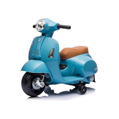 Turbo Challenge - Mini Vespa GTS - Bleu - Véhicule électrique - Publicité Turbo Challenge - Mini Vespa GTS - Bleu - Véhicule électrique - Publicité