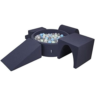 KiddyMoon Aire De Jeux en Mousse avec Rond Piscine À Balles (300 Balles) Fosses À Boules pour Enfants Jouets Parcours Obstacles, Fabriqué en UE, Bleu Foncé:Perle/Gris/Transparent/Babyblue/Menthe - Publicité KiddyMoon Aire De Jeux en Mousse avec Rond Piscine À Balles (300 Balles) Fosses À Boules pour Enfants Jouets Parcours Obstacles, Fabriqué en UE, Bleu Foncé:Perle/Gris/Transparent/Babyblue/Menthe - Publicité