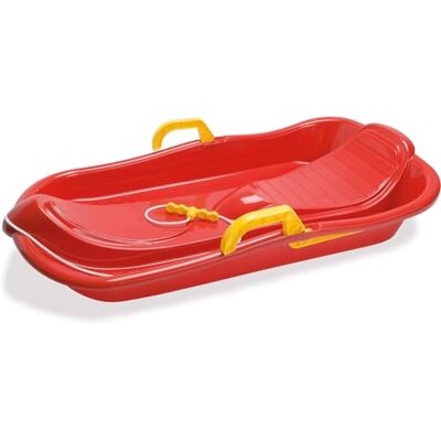 Dantoy - 79cm Toboggan - Rouge - Freins - Sledge - Publicité Dantoy - 79cm Toboggan - Rouge - Freins - Sledge - Publicité
