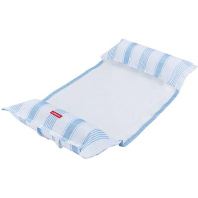 Flamingueo Bouee Piscine Tapis Flottant PVC Résistant Grille en Nylon Housse en Polyester Bleu - Publicité Flamingueo Bouee Piscine Tapis Flottant PVC Résistant Grille en Nylon Housse en Polyester Bleu - Publicité