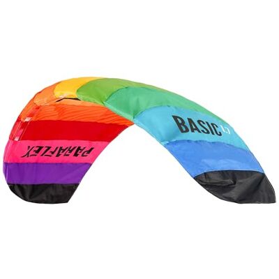 Wolkenstürmer Paraflex Basic 1.7 Rainbow Aile de Traction, Arc-en-Ciel Prêt a Voler cerf-Volant 2 Lignes pour débutants et Enfants à partir de 8 Ans Aile de Kitesurf Voile de Traction - Publicité Wolkenstürmer Paraflex Basic 1.7 Rainbow Aile de Traction, Arc-en-Ciel Prêt a Voler cerf-Volant 2 Lignes pour débutants et Enfants à partir de 8 Ans Aile de Kitesurf Voile de Traction - Publicité