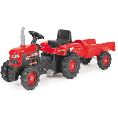 DOLU Tracteur avec remorque, pédales - Publicité DOLU Tracteur avec remorque, pédales - Publicité