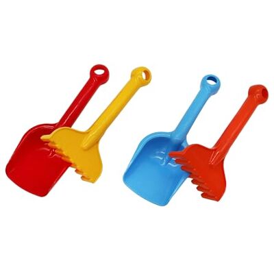 Gowi 2050595 Jeu De Sable Pelle Et Râteau 22 Cm - Publicité Gowi 2050595 Jeu De Sable Pelle Et Râteau 22 Cm - Publicité