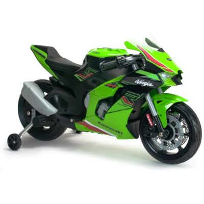 INJUSA Moto électrique Enfant 12V Kawasaki Ninja ZX R10 Roues stabilisatrices, Frein électrique, LED, USB/MP3, 3-6 ans - Publicité INJUSA Moto électrique Enfant 12V Kawasaki Ninja ZX R10 Roues stabilisatrices, Frein électrique, LED, USB/MP3, 3-6 ans - Publicité