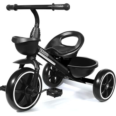 KRIDDO Tricycle Enfant 3 Ans, Vélo Enfant de 24 Mois à 5 Ans, Tricycle bébé de 2,5 à 5 Ans, Cadeau tricycles pour Tout-Petits pour Les 2-4 Ans, Noir - Publicité KRIDDO Tricycle Enfant 3 Ans, Vélo Enfant de 24 Mois à 5 Ans, Tricycle bébé de 2,5 à 5 Ans, Cadeau tricycles pour Tout-Petits pour Les 2-4 Ans, Noir - Publicité