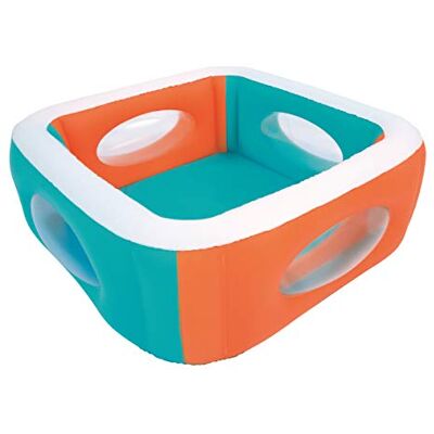 Bestway 51132 Piscine Gonflable Carrée avec Hublots Window 168 X 168 X 56 cm - Publicité Bestway 51132 Piscine Gonflable Carrée avec Hublots Window 168 X 168 X 56 cm - Publicité