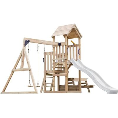 AXI Mette Tour de Jeu - Design Ouvert, Bois de Cèdre, Toboggan - Publicité AXI Mette Tour de Jeu - Design Ouvert, Bois de Cèdre, Toboggan - Publicité