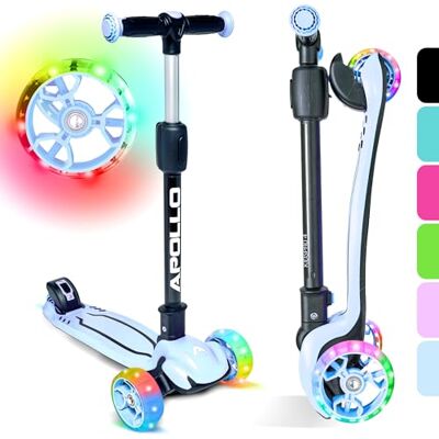 Apollo Trottinette Enfant Pliable KidsPro 4 – Trottinette Enfants 3 Roues Réglable en Hauteur Trottinette Enfant 3 Ans et Plus Trottinette Enfant Pliable Roues à LED – pour Filles et Garçons - Publicité Apollo Trottinette Enfant Pliable KidsPro 4 – Trottinette Enfants 3 Roues Réglable en Hauteur Trottinette Enfant 3 Ans et Plus Trottinette Enfant Pliable Roues à LED – pour Filles et Garçons - Publicité