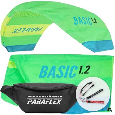 Wolkenstürmer Paraflex Basic à 2 Lignes Tapis de Direction 1.2 Vert- Cerf-Volant avec Boucles de vol Cerf-Volant pour débutants & Enfants à partir de 6 Ans - Publicité Wolkenstürmer Paraflex Basic à 2 Lignes Tapis de Direction 1.2 Vert- Cerf-Volant avec Boucles de vol Cerf-Volant pour débutants & Enfants à partir de 6 Ans - Publicité