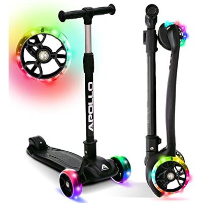 Apollo Trottinette Enfant Pliable KidsPro 4 – Trottinette Enfants 3 Roues Réglable en Hauteur Trottinette Enfant 3 Ans et Plus Trottinette Enfant Pliable Roues à LED – pour Filles et Garçons - Publicité Apollo Trottinette Enfant Pliable KidsPro 4 – Trottinette Enfants 3 Roues Réglable en Hauteur Trottinette Enfant 3 Ans et Plus Trottinette Enfant Pliable Roues à LED – pour Filles et Garçons - Publicité