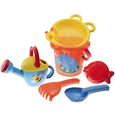 Gowi 558-38 Jeu D'Eau Et De Plage Seau + 5 Accessoires Modèle aléatoire - Publicité Gowi 558-38 Jeu D'Eau Et De Plage Seau + 5 Accessoires Modèle aléatoire - Publicité
