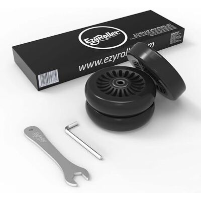 EzyRoller Mini rouleau de rechange en polyuréthane avec outils de rechange pour véhicule enfant tricycle extérieur véhicule amusant (noir) - Publicité EzyRoller Mini rouleau de rechange en polyuréthane avec outils de rechange pour véhicule enfant tricycle extérieur véhicule amusant (noir) - Publicité