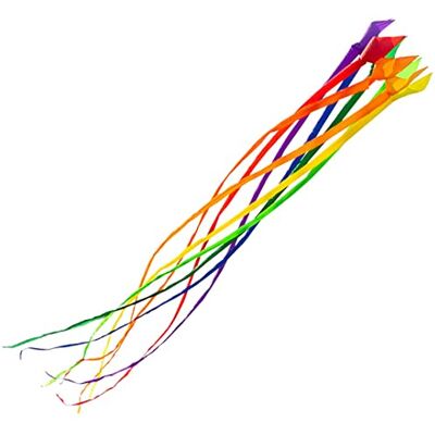 HQ-Invento Soft Swirl Rainbow 3 m 8 Couleurs, Queue de cerf-Volant - Publicité HQ-Invento Soft Swirl Rainbow 3 m 8 Couleurs, Queue de cerf-Volant - Publicité